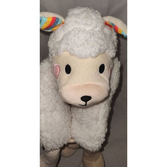 FAO Schwarz Llama Pillow Plush Alpaca Lamb Doll Realistic 16" x 19" - Picture 2 of 11